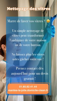 Nettoyage des vitres